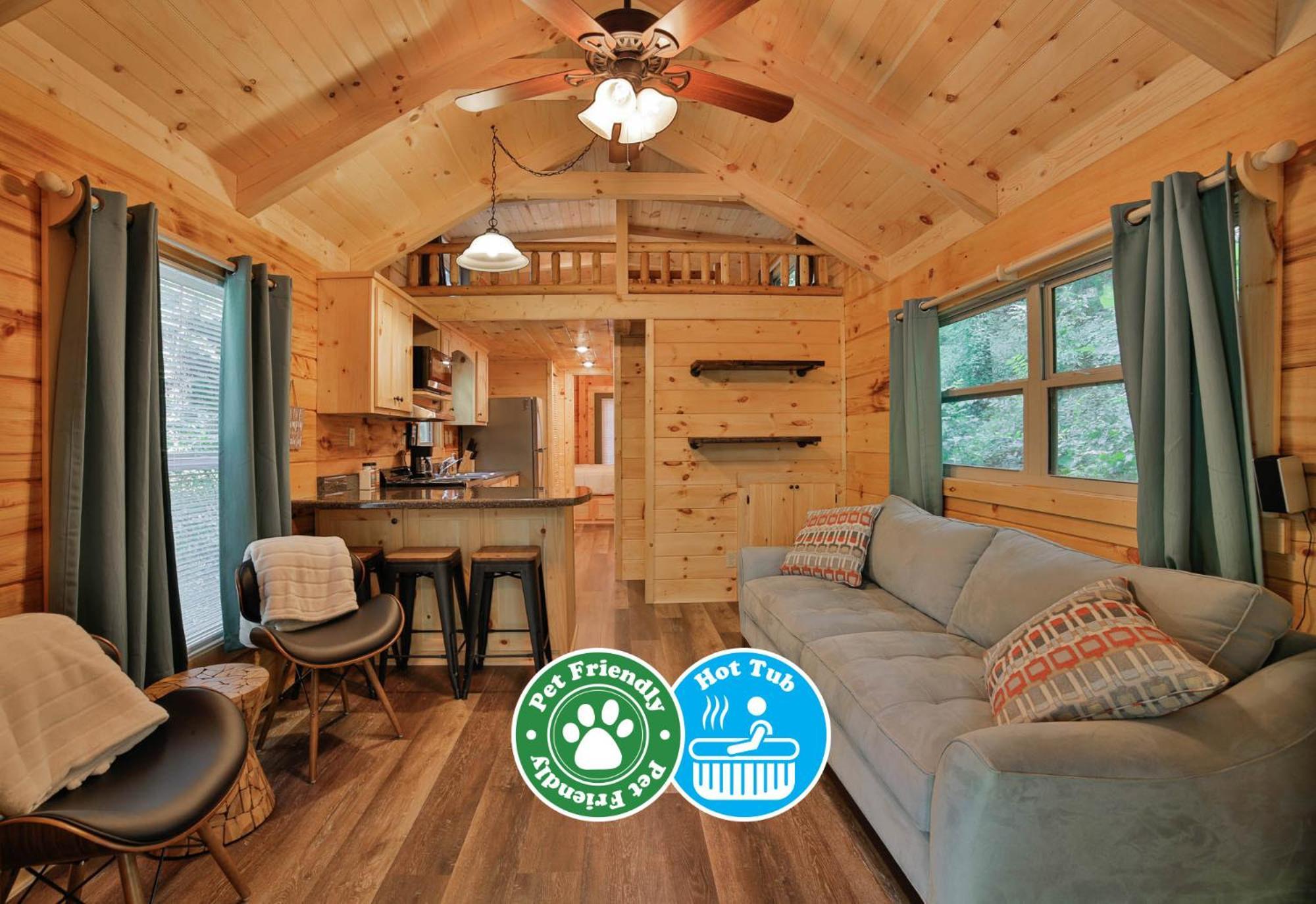שאטאנוגה Bryce Cabin Lookout Mtn Tiny Home W Swim Spa מראה חיצוני תמונה